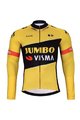 BONAVELO Zimowa kolarska koszulka i spodnie - JUMBO-VISMA 2023 WNT - czarny/żółty