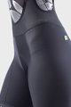 ALÉ Krótkie spodnie kolarskie z szelkami - PRR STRADA LADY - czarny/turkusowy