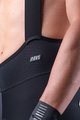 ALÉ Krótkie spodnie kolarskie z szelkami - R-EV1 AGONISTA PLUS - czarny/biały