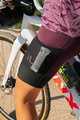ALÉ Krótkie spodnie kolarskie z szelkami - OFF-ROAD GRAVEL STONES CARGO LADY - fioletowy