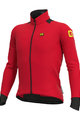 ALÉ Zimowa koszulka kolarska z długim rękawem - KLIMATIK K-IDRO WR LS - czerwony
