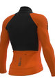 ALÉ Zimowa koszulka kolarska z długim rękawem - R-EV1 WARM RACE 2.0 - pomarańczowy