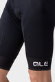 ALÉ Krótkie spodnie kolarskie z szelkami - PR-R SELLA PLUS - czarny/biały