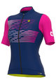 ALÉ Koszulka kolarska z krótkim rękawem - PR-S LOGO LADY - fioletowy/różowy