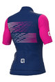 ALÉ Koszulka kolarska z krótkim rękawem - PR-S LOGO LADY - fioletowy/różowy