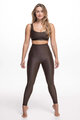 ATHLEEYA legginsy - ESSENTIAL MATTE - brązowy
