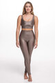 ATHLEEYA legginsy - ESSENTIAL SHINE - beżowy