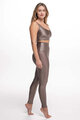 ATHLEEYA legginsy - ESSENTIAL SHINE - beżowy