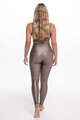 ATHLEEYA legginsy - ESSENTIAL SHINE - beżowy