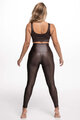 ATHLEEYA legginsy - ESSENTIAL SHINE - brązowy