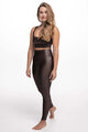 ATHLEEYA legginsy - ESSENTIAL SHINE - brązowy