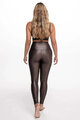 ATHLEEYA legginsy - ESSENTIAL SHINE - brązowy