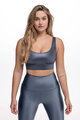 ATHLEEYA legginsy - ESSENTIAL SHINE - niebieski