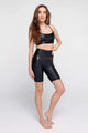ATHLEEYA legginsy - FASHION BIKER SHINE - czarny