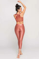 ATHLEEYA legginsy - DANCE SHINE - brązowy