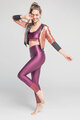 ATHLEEYA legginsy - COFFEE SHINE - fioletowy
