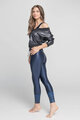 ATHLEEYA legginsy - COFFEE SHINE - niebieski