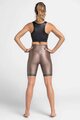 ATHLEEYA legginsy - COFFEE BIKER SHINE - beżowy