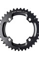 SRAM przekładnia - MTB 38T 104 S1 49 CHAINLINE AL5 2X10 NO PIN BLAST - czarny
