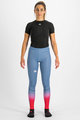 SPORTFUL legginsy - APEX - jasnoniebieski/czerwony