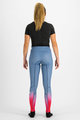 SPORTFUL legginsy - APEX - jasnoniebieski/czerwony
