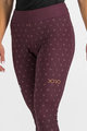 SPORTFUL legginsy - DORO - bordowy