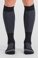 SPORTFUL Podkolanówki kolarskie - WARM WOOL LONG - czarny/szary
