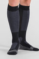 SPORTFUL Podkolanówki kolarskie - WARM WOOL LONG - czarny/szary