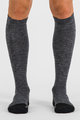 SPORTFUL Podkolanówki kolarskie - EXTRA WARM WOOL LONG - czarny/szary