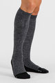 SPORTFUL Podkolanówki kolarskie - EXTRA WARM WOOL LONG - czarny/szary