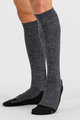 SPORTFUL Podkolanówki kolarskie - EXTRA WARM WOOL LONG - czarny/szary