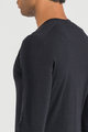 SPORTFUL Kolarska koszulka z długim rękawem - MERINO LS - czarny