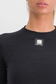 SPORTFUL Kolarska koszulka z długim rękawem - MERINO - czarny