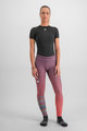 SPORTFUL legginsy - APEX - fioletowy/różowy