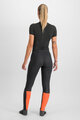 SPORTFUL legginsy - CARDIO TECH PROTECTED W - czarny/pomarańczowy