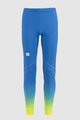 SPORTFUL legginsy - SQUADRA - niebieski/żółty