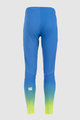 SPORTFUL legginsy - SQUADRA - niebieski/żółty