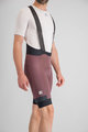 SPORTFUL Krótkie spodnie kolarskie z szelkami - SUPERGIARA - bordowy