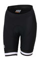 SPORTFUL Krótkie spodnie kolarskie bez szelek - BODYFIT CLASSIC - czarny/biały