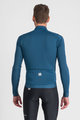 SPORTFUL Zimowa koszulka kolarska z długim rękawem - MONOCROM THERMAL - niebieski