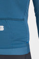 SPORTFUL Zimowa koszulka kolarska z długim rękawem - MONOCROM THERMAL - niebieski