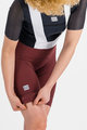 SPORTFUL Krótkie spodnie kolarskie z szelkami - BODYFIT - bordowy