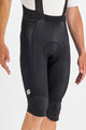 SPORTFUL Krótkie spodnie kolarskie z szelkami - BODYFIT PRO THERMAL - czarny