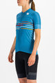SPORTFUL Koszulka kolarska z krótkim rękawem - VELODROME - niebieski