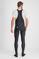 SPORTFUL Długie spodnie kolarskie z szelkami - FIANDRE - czarny