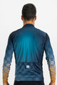 SPORTFUL Zimowa koszulka kolarska z długim rękawem - ROCKET THERMAL - niebieski/brązowy