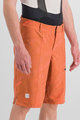 SPORTFUL Krótkie spodnie kolarskie bez szelek - CLIFF GIARA - pomarańczowy