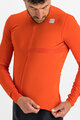 SPORTFUL Letnia koszulka kolarska z długim rękawem - MATCHY - czerwony