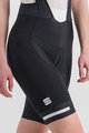 SPORTFUL Krótkie spodnie kolarskie z szelkami - NEO - czarny/biały