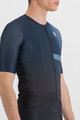 SPORTFUL Koszulka kolarska z krótkim rękawem - BOMBER - czarny/niebieski
